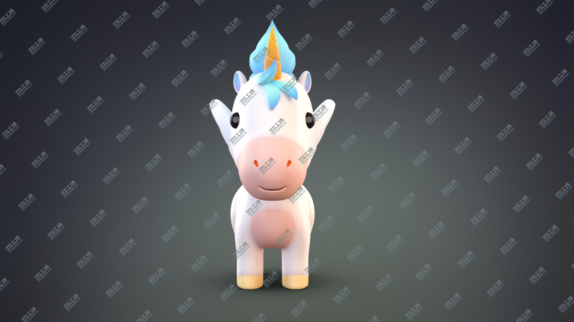 images/goods_img/202104094/Cartoon Pegasus Unicorn 3D model/3.jpg